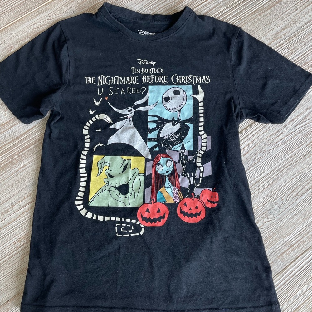 Disney Black Nightmare Before Christmas Tee S